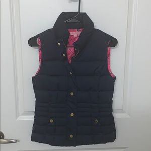 Lily Pulitzer Navy Blue Quilted Vest
